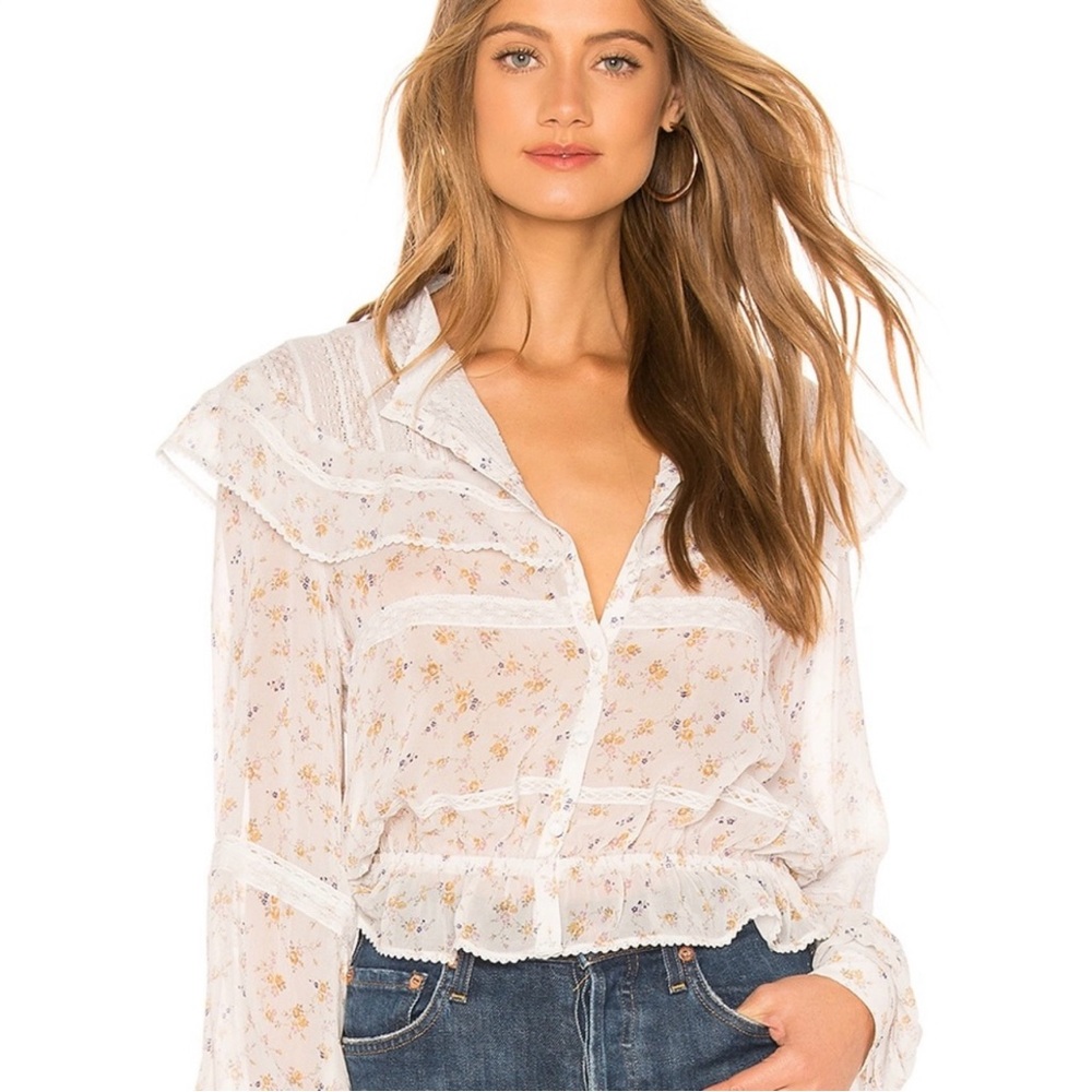 LoveShackFancy Austen Top in Sterling